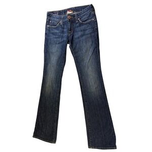 Lucky Brand Lola Boot Jeans Womens 0/25 Dark Wash Indigo Denim Made in USA